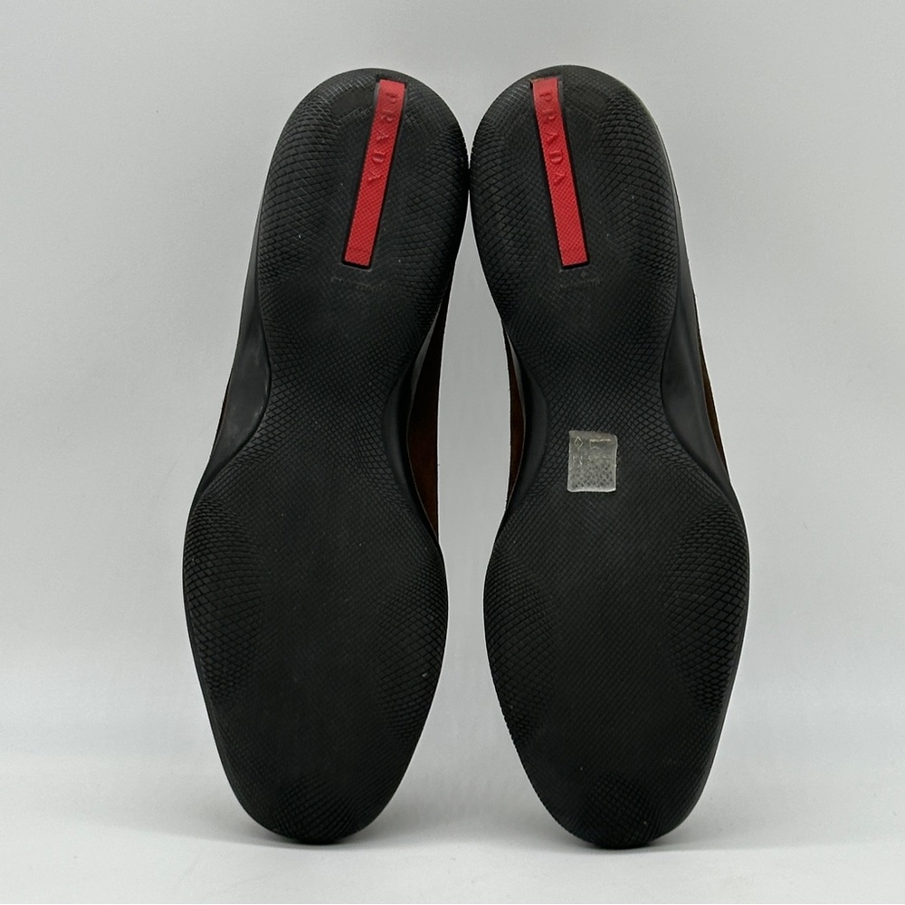 Prada Brown Suede Loafers. Size 10.5 - Picture 10 of 10